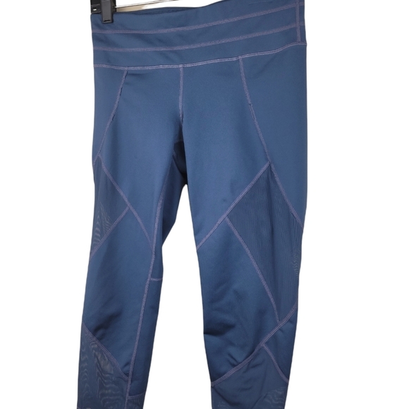 Athleta Blue High Waist Mesh Athletic Joggers Women’s Size Small - Picture 9 of 10
